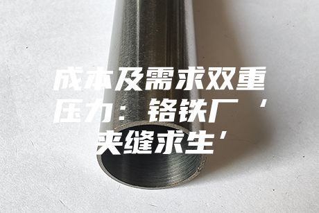 成本及需求雙重壓力：鉻鐵廠‘夾縫求生’