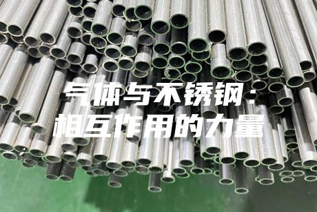 氣體與不銹鋼：相互作用的力量